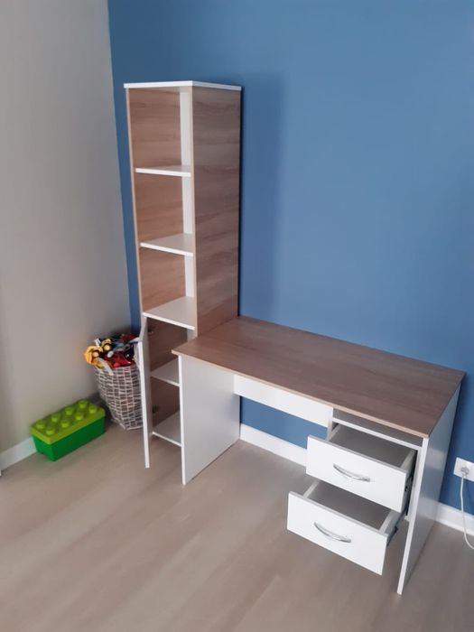 Стол письменный компьютерный с пеналом полочным