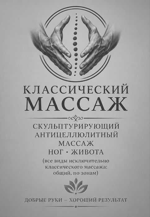 Массаж классический