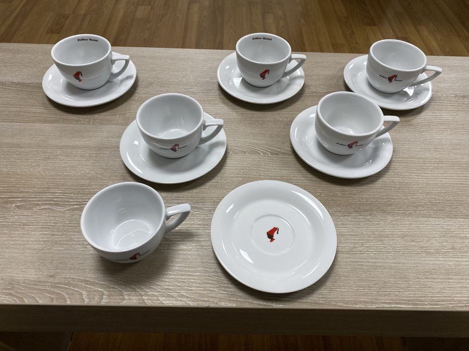 Set 6 cesti si farfurii cappuccino Julius Meinl