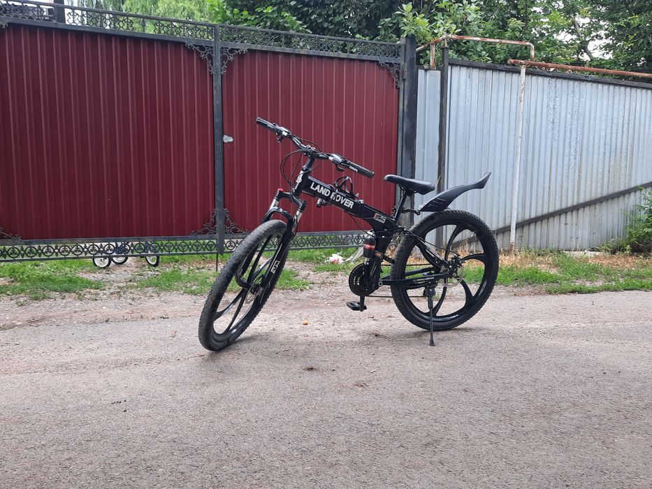 Прадам чёрный велосипед LAND ROVER