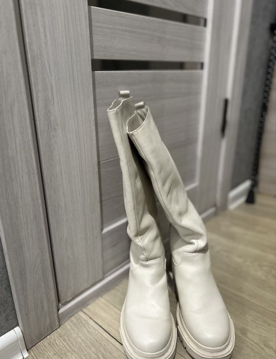 Продам сапоги кожаные