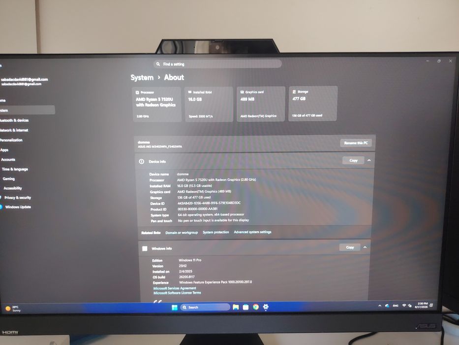 PC All in one Asus ExpertCenter E3 AiO 24
