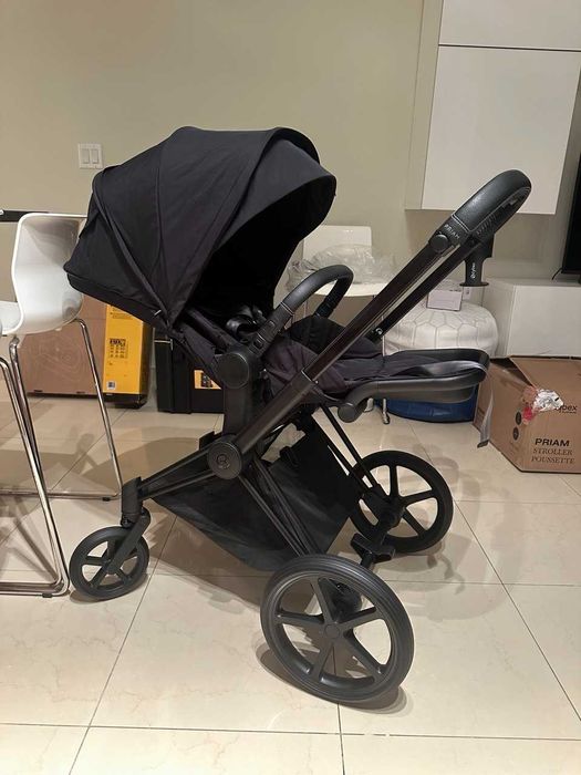 Коляска Cybex Priam 4 Black из США с аксессуарами