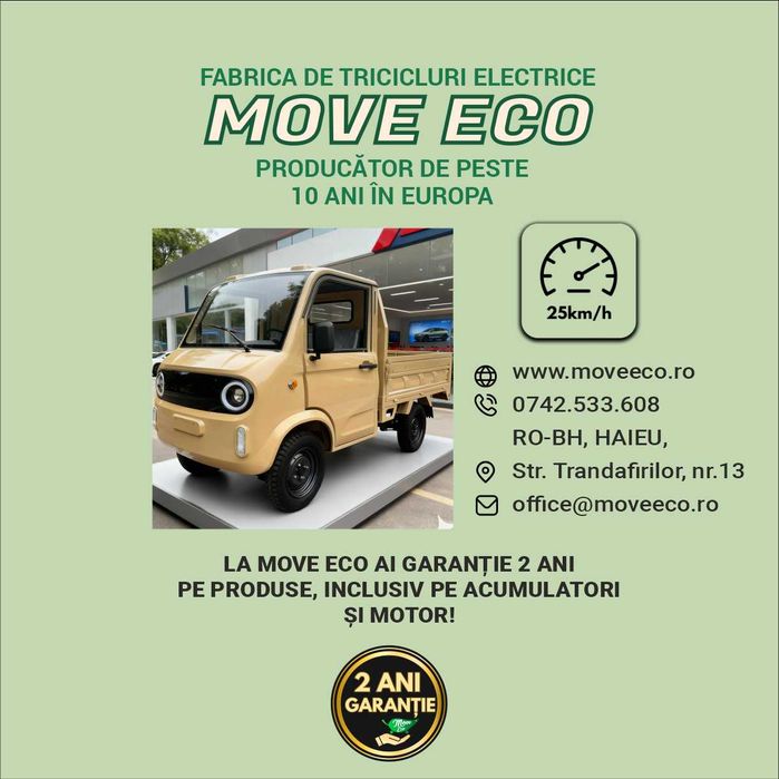 Camionetă electrică Pickup T1 25 km/h