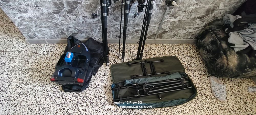 Рибарско обурудване подчти не използвано