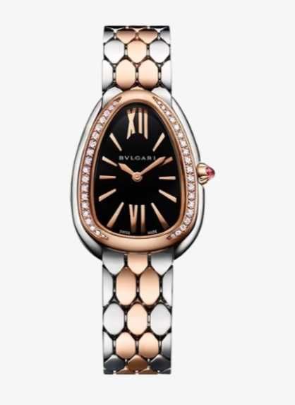 Часы Bvlgari Serpenti Seduttori черные