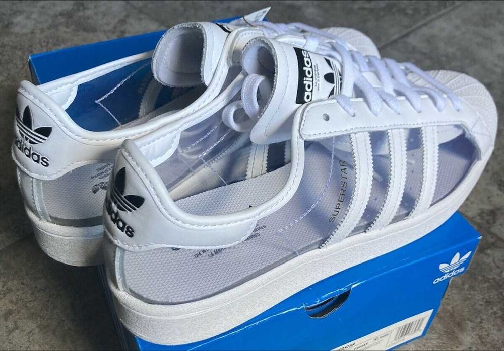 ЧЕРЕН ПЕТЪК Оригинални Унисекс кецове *ADIDAS SUPERSTAR* EU37.5 ,38