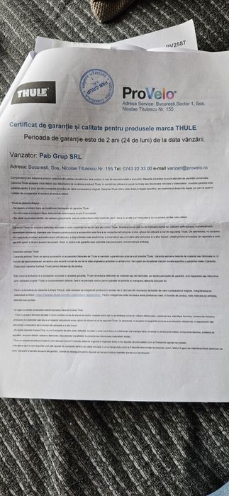 Bare transversale Thule EDGE WINGBAR BLACK VW GOLF 8/8.5