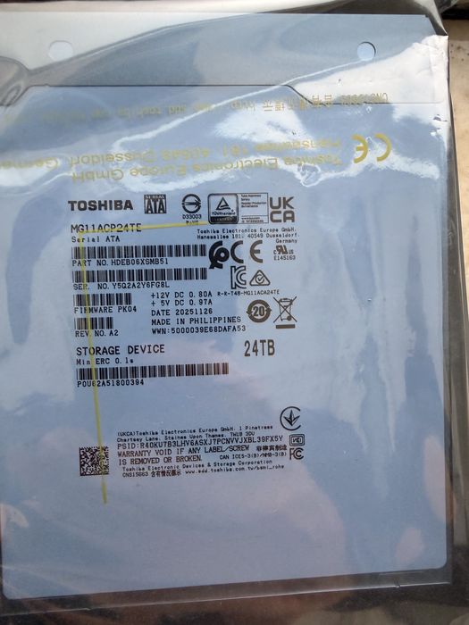 Hdd toshiba 24tb hard disk nou sigilat mg11