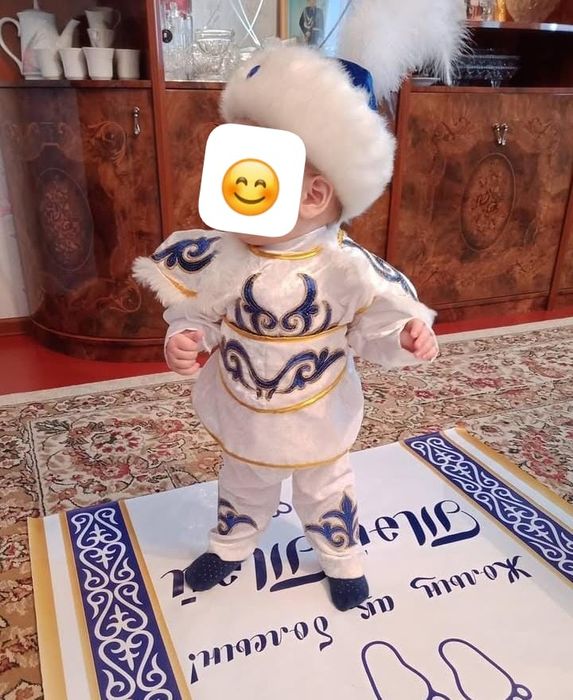 Казакша киім тройка и белдик бас киімі укімен размер 11/1/1,5ж балага