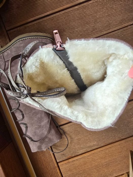 Дамски сиви ботуши, номер 36