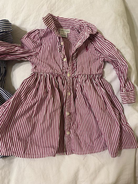 Ralph Lauren Rochite Bebe cu dungi bumbac
