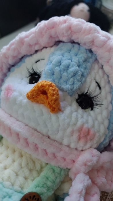 Вязаный пингвинёнок