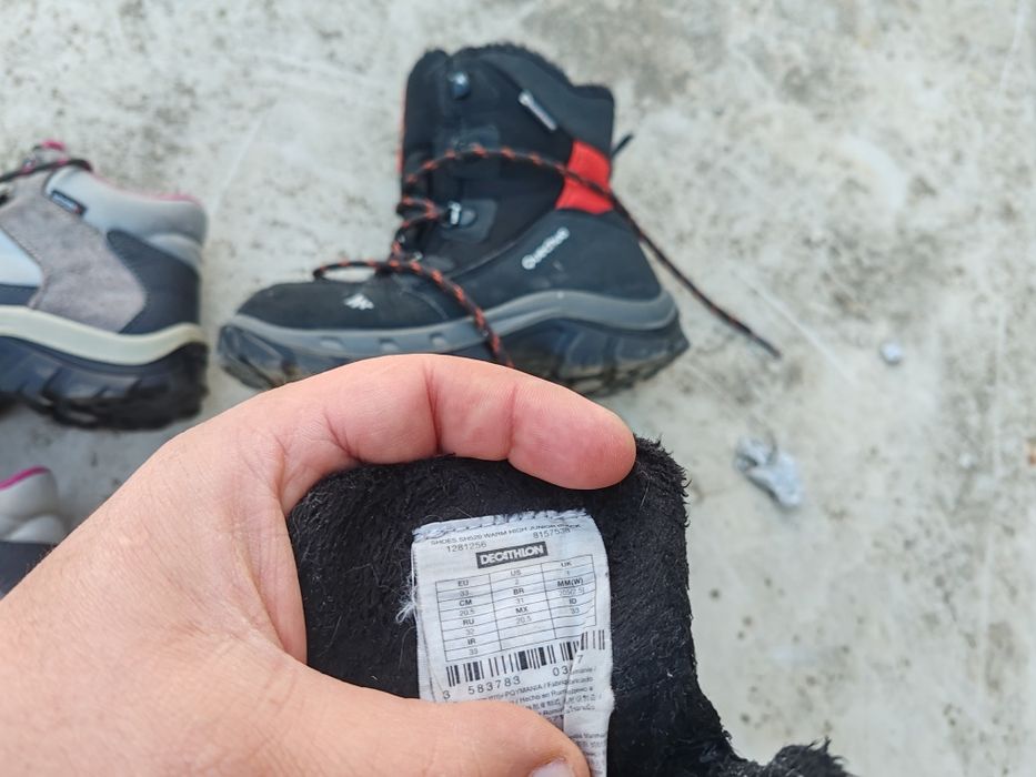 Ghete decathlon Quechua fete baieti marimea 33