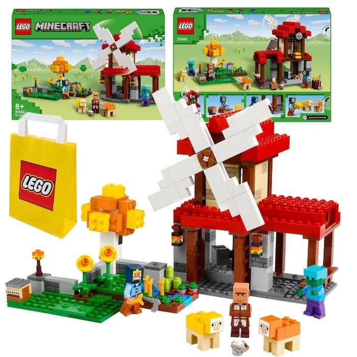SIGILAT! LEGO Minecraft 21262, Ferma cu mori de vant