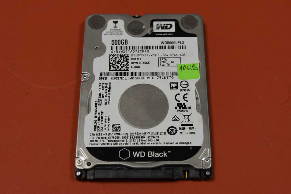 Твърд диск 500GB WD Black WD5000LPLX 2.5 инча - диск за лаптоп