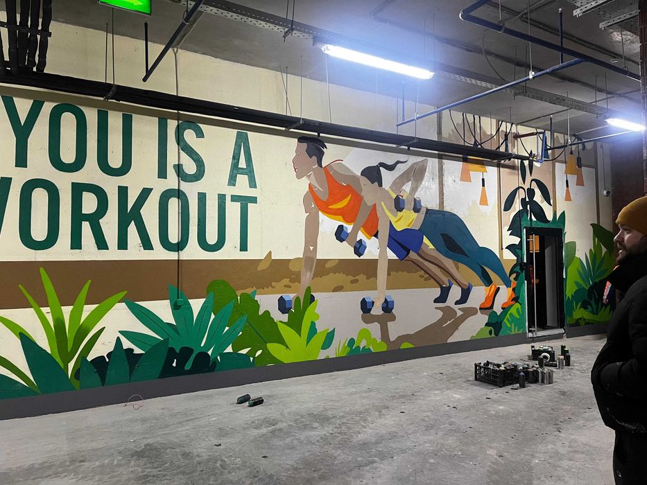 Роспись стен. Художник. Граффити