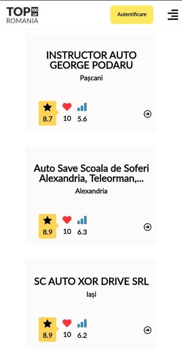 Instructor auto categoria B Pașcani