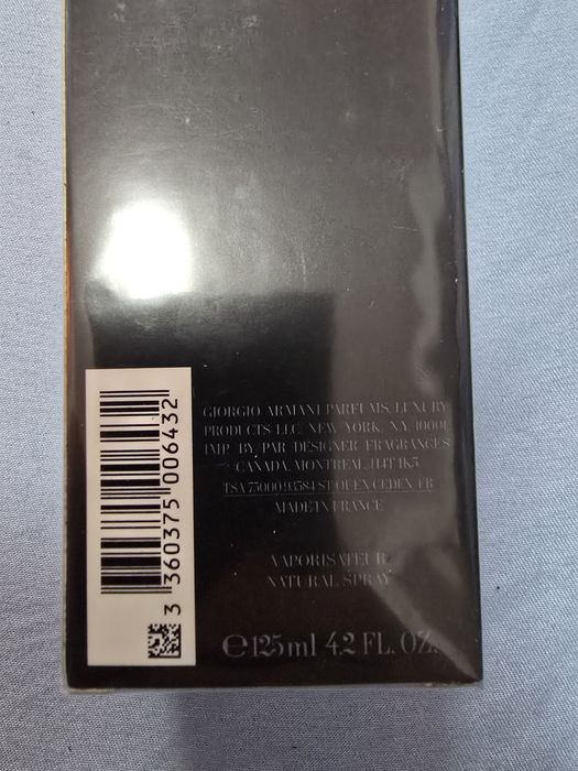 Parfum Armani code 125ml EDT pour homme