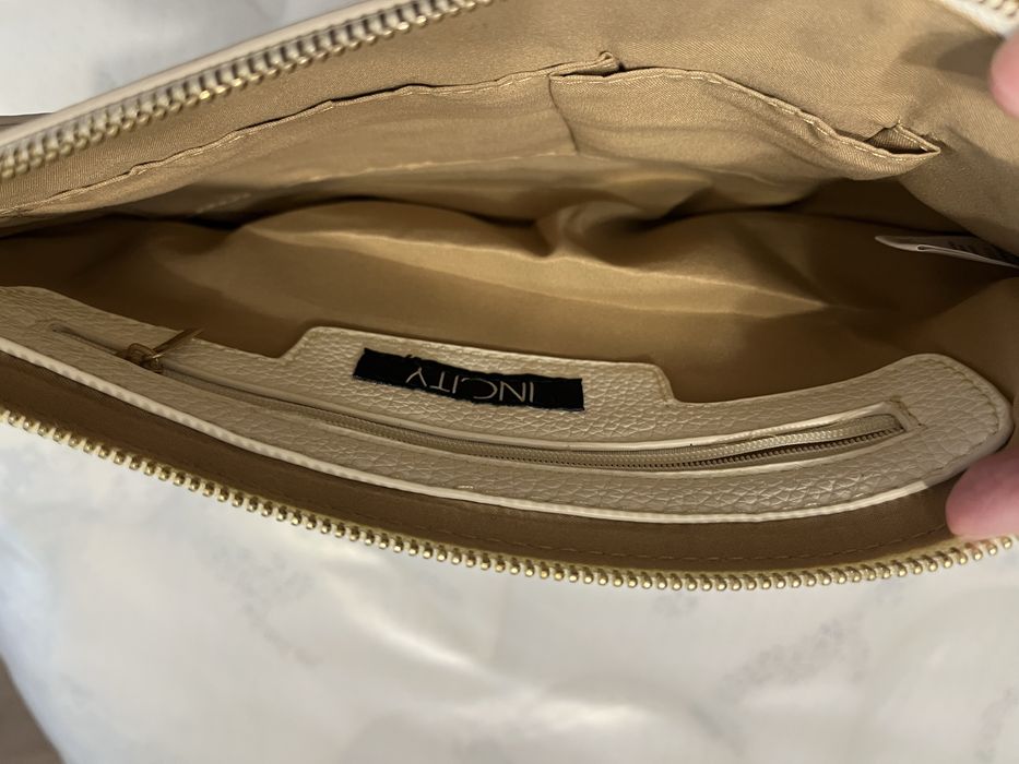 Клатч белый 30»20 , INCITY