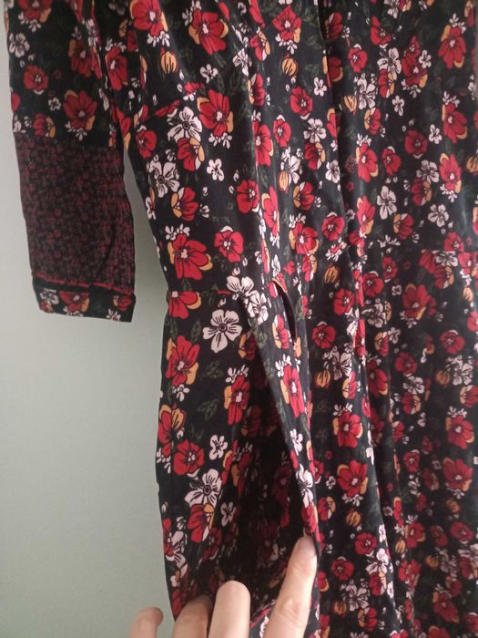 Salopetă lungă elegantă cu flori M