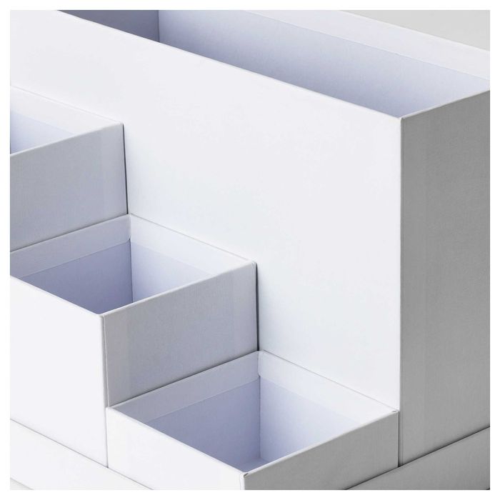 Organizator de birou alb, 5 piese