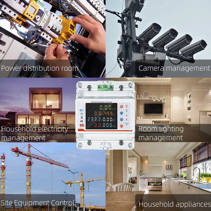 TUYA WIFI двупосочен електромер за фотоволтаични системи