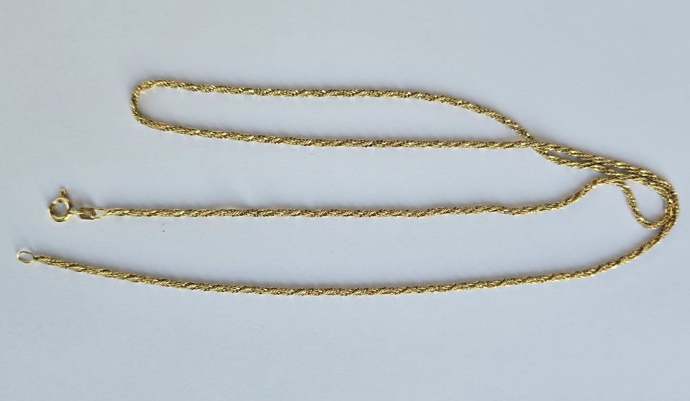 Lanț de aur galben masiv18k, 9, 39 grame