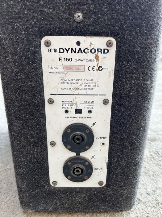 Vand boxe dynacord F150