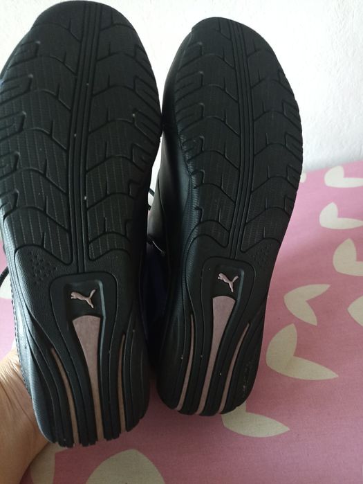 Детски маратонки от естествена кожа Puma