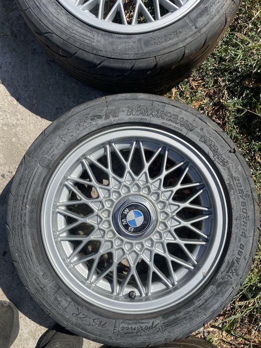 Jante+anvelope bbs style 5 4x100 r15 bmw e30