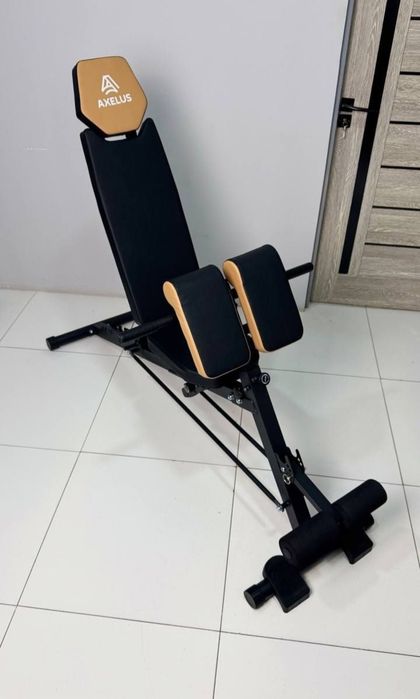 Лежак для пресса + гиперэкстензия Скамя для гантели и спины 3в1