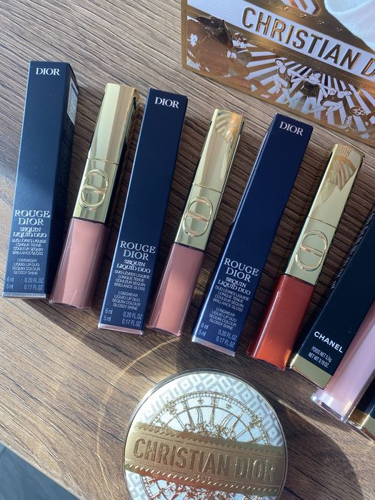 Червило Dior liquid sequin и Chanel limited edittion
