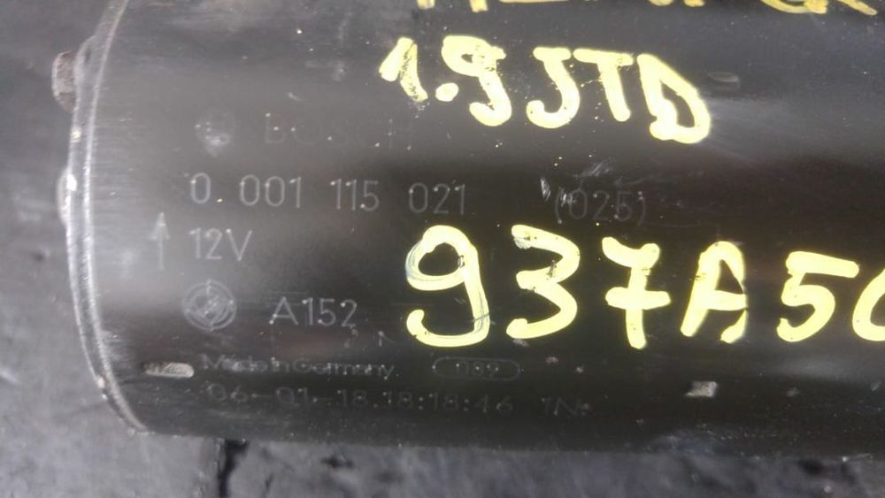 Electromotor 1.9 jtd 937a5000 alfa romeo gt 0001115021