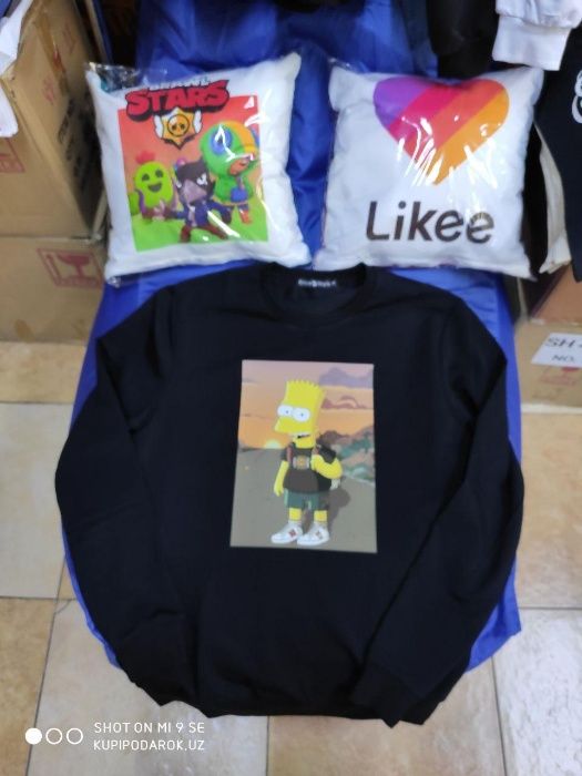 Свитшоты черного цвета (все размеры). Печатаем под заказ.