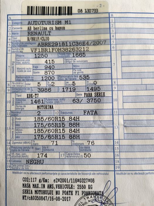 Dezmembrez - Renault Clio 3 - 1.5 DCI - 63 Kw - k9k 766 - Euro 4