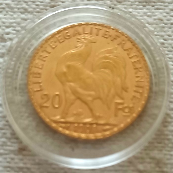 Monedă aur 20 fr.