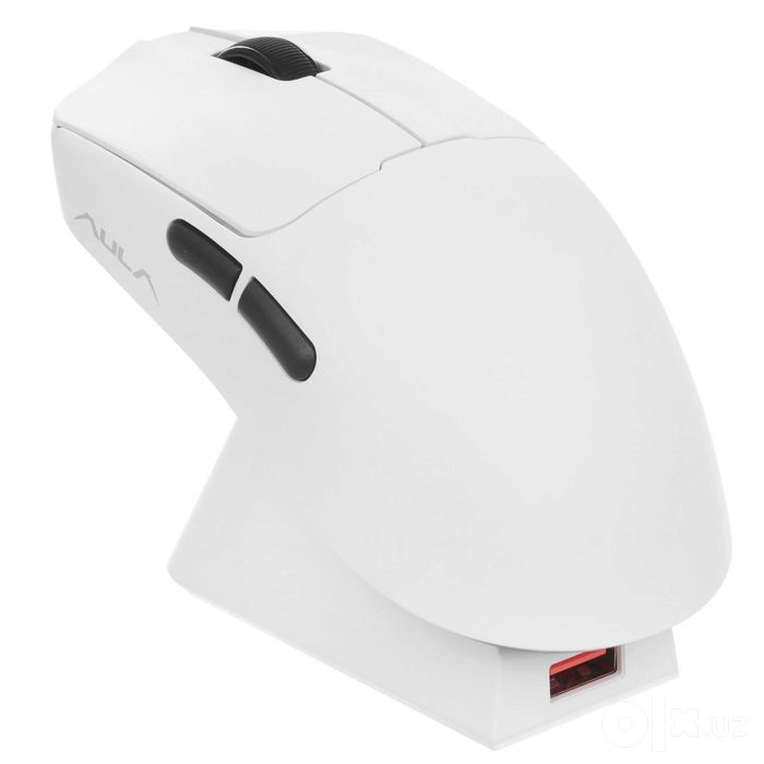 - Мышь игровая беспроводная AULA SC380 Pro White 12000 DPI