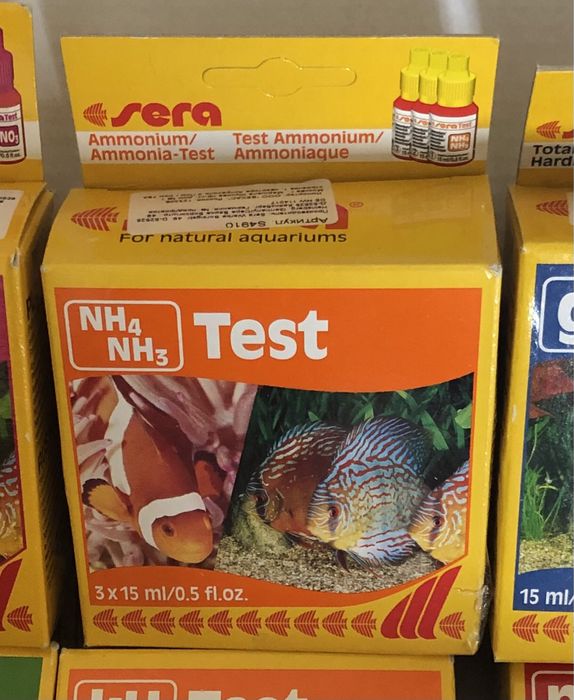 Тест Sera Сера на Аммиак, Нитриты NO2, NO3, Gh, Kh, Ph, PO4 вводе