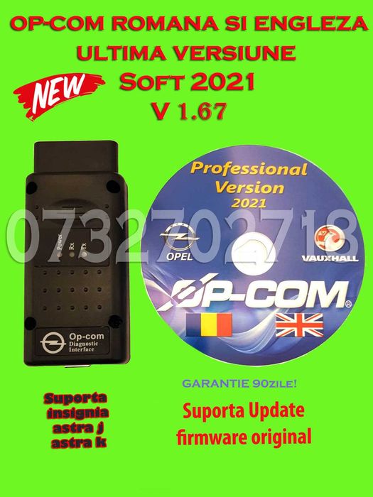 Tester Diagnoza Auto Dedicat OPEL OP-COM Soft 2021 PIC Original