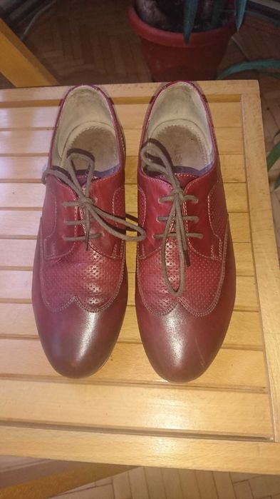 Pantofi din piele ANNA CORI marmea 36