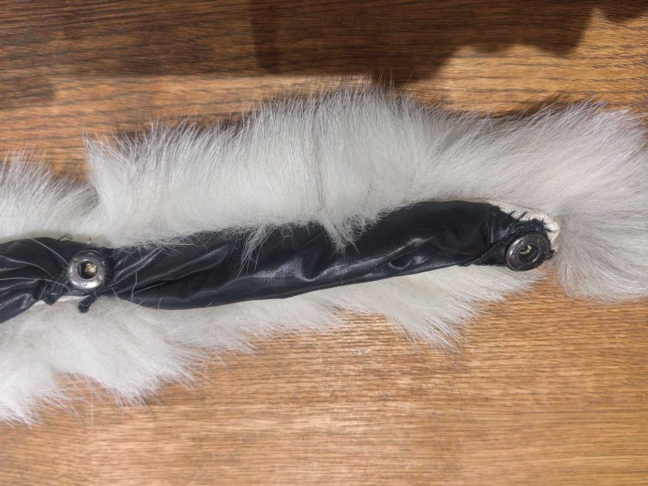 Качулка с естествен пух