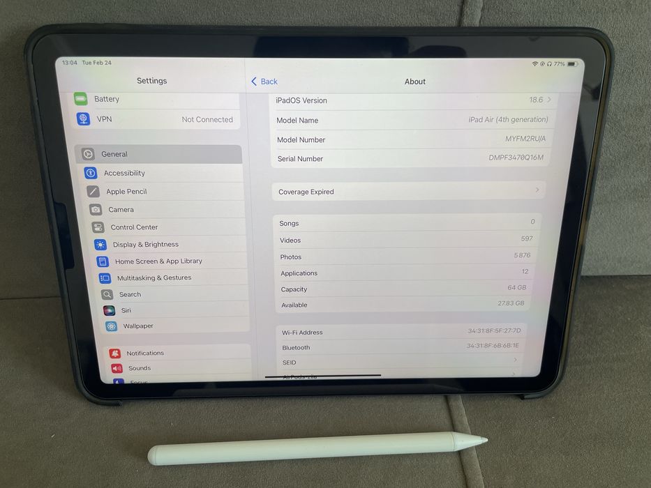 iPad Air 4, 64gb, модель 2020 г