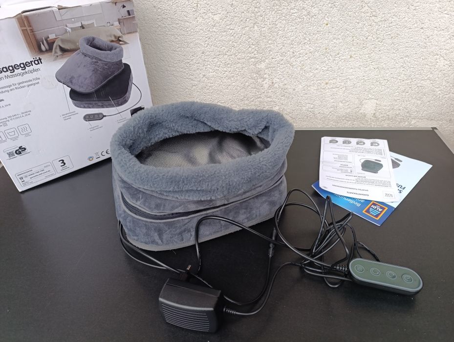 aparat masaj picioare reci obosite shiatsu incalzire husa detasabila