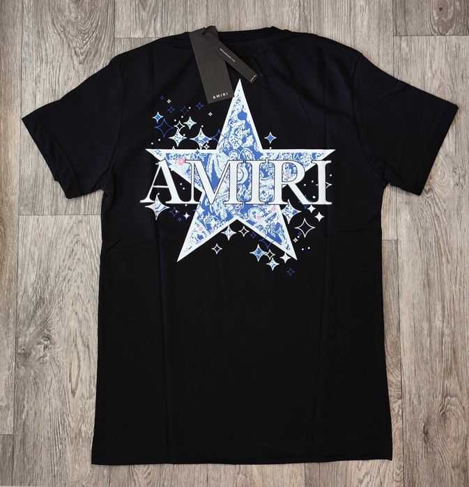 Нова мъжка тениска фланелка Amiri блуза фланелка памук heron