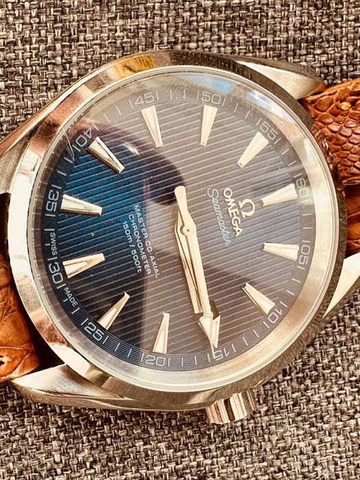 Omega Aqua Terra автоматичен мъжки часовник кожена кайшка