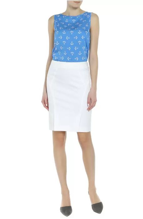 Белая юбка карандаш р 42