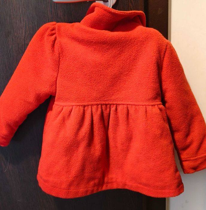 Детско официално коледно палто за момиче до 2г