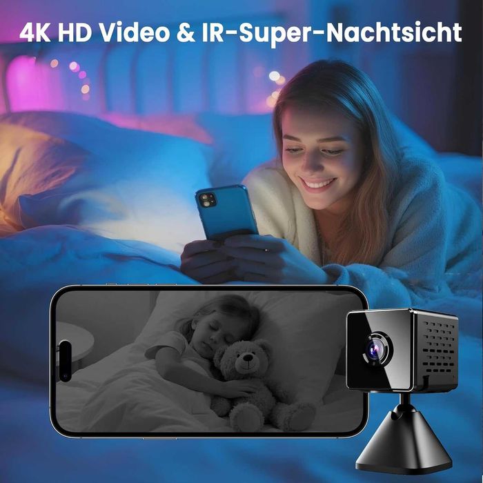 Mini camera 4K HD cu WiFi si aplicatie