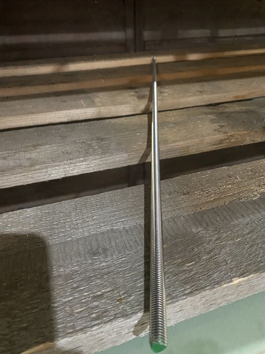 Tija inox filetata